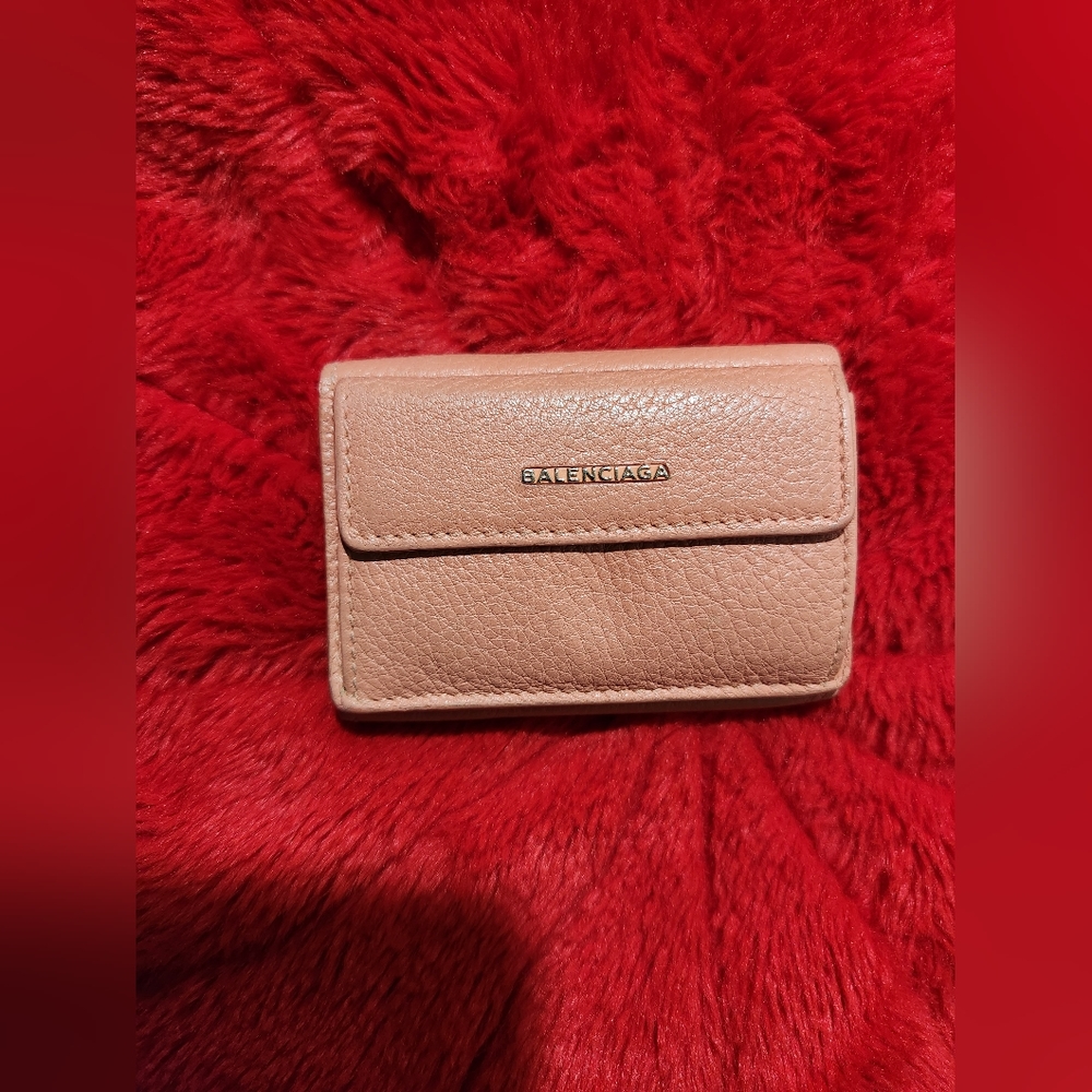 Balenciaga small Wallet  Pink Leather